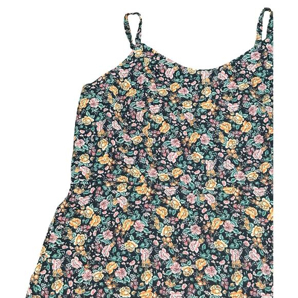 Old Navy Fit & Flare Sleeveless Floral Print Linen Blend Cami Dress XXL Bohemian - Picture 5 of 13